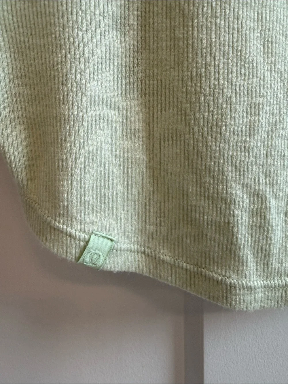lululemon Hold Tight  Light Mint Ribbed Short Sleeve Tee size 4